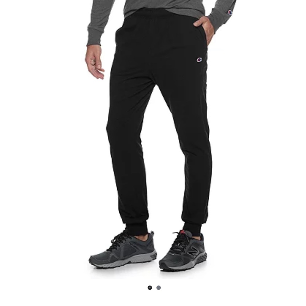 NWT Champion Jersey Joggers. Black